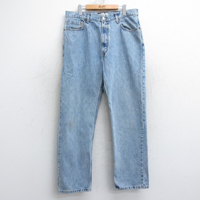 W36★古着 リーバイス Levis 505 メンズ コットン 薄紺 デニム 25nov20