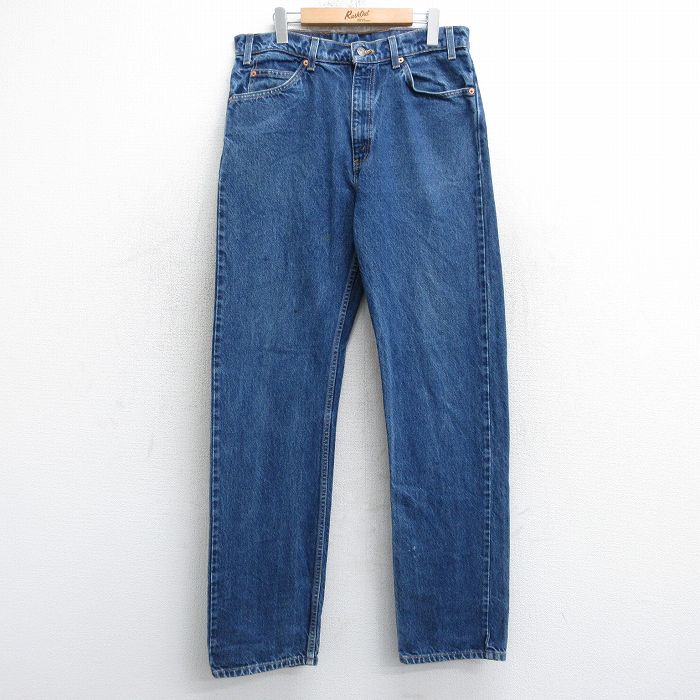 W34★古着 リーバイス Levis 505 メンズ 00年代 00s コットン 紺 デニム 25nov20