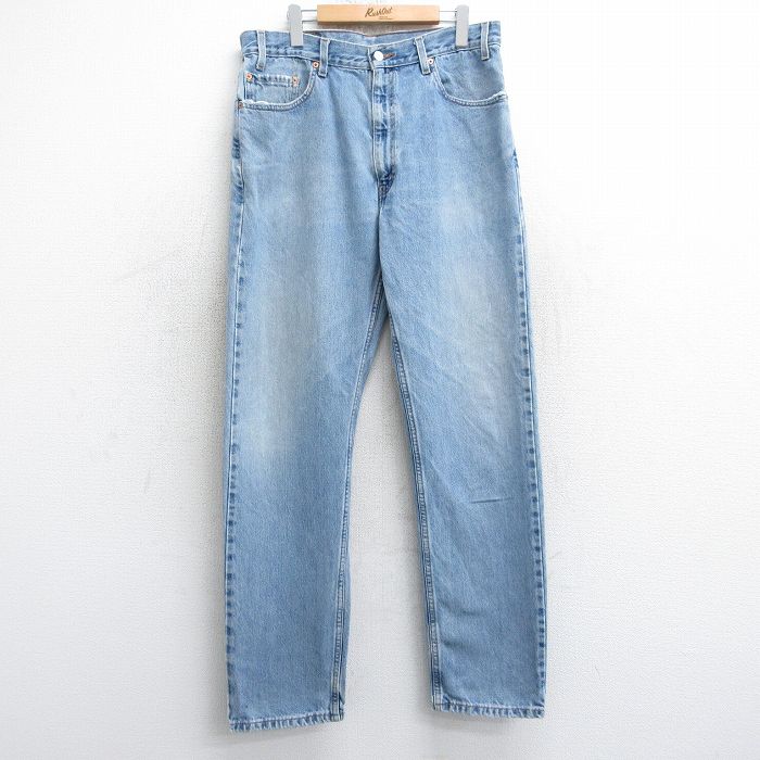 W36★古着 リーバイス Levis 505 メンズ 00年代 00s コットン 薄紺 デニム 25nov20