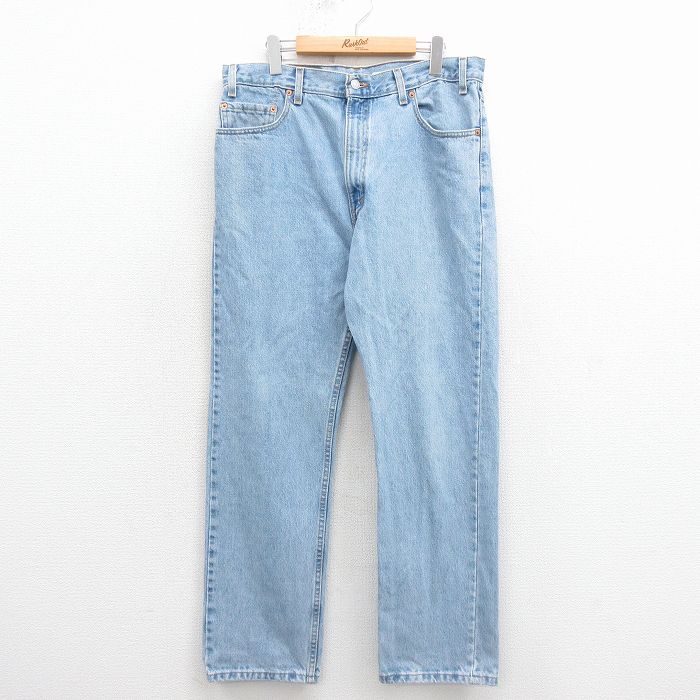 W35★古着 ジーンズ Levis リーバイス 505 メンズ 90年代 90s コットン USA製 紺 デニム 25nov25