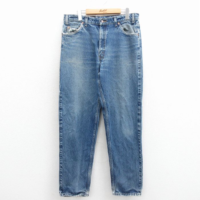 【20%OFF】W35★古着 ジーンズ Levis リーバイス 550 メンズ 00年代 00s テーパード ヒゲ コットン 紺 デニム【spe】 25nov25