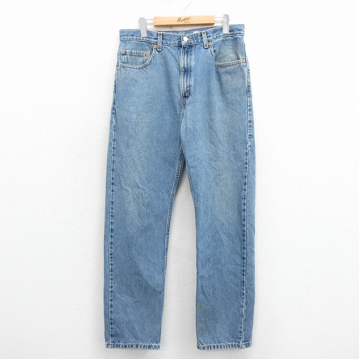 W34★古着 ジーンズ Levis リーバイス 505 メンズ 00年代 00s コットン 紺 デニム 25nov25