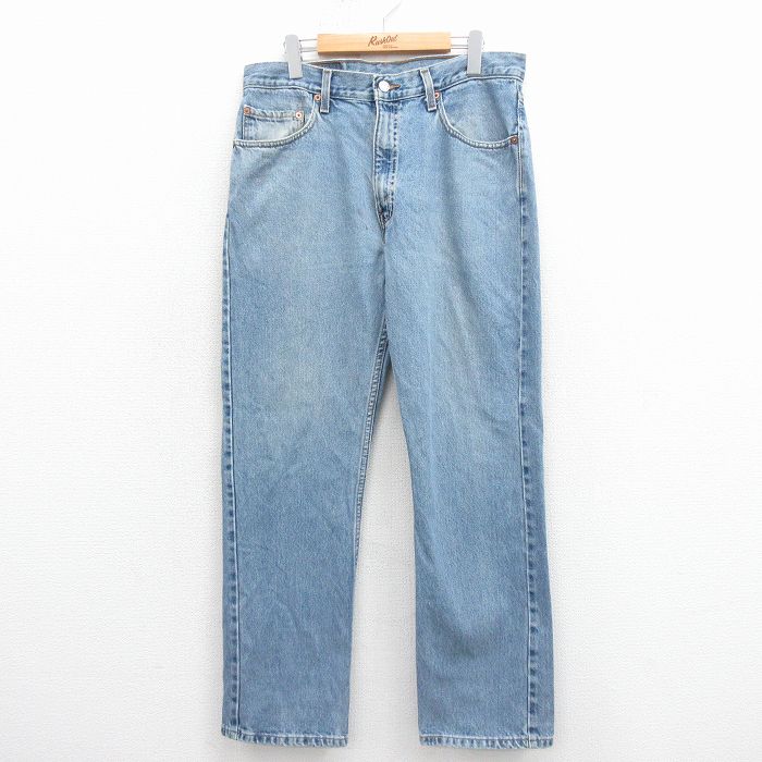 W34★古着 ジーンズ Levis リーバイス 505 メンズ コットン 紺 デニム 25nov25