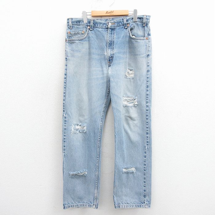 W35★古着 ジーンズ Levis リーバイス 505 メンズ 00年代 00s コットン 紺 デニム 25nov25