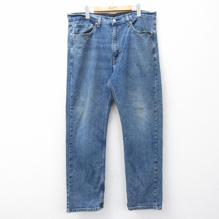 W37★古着 ジーンズ Levis リーバイス 505 メンズ 濃紺 デニム 25nov26