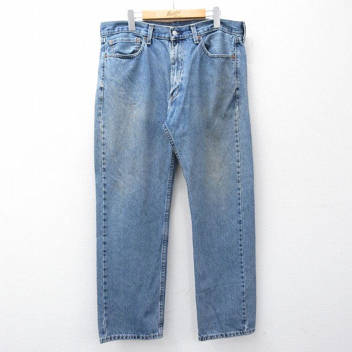 W36★古着 ジーンズ Levis リーバイス 505 メンズ コットン 紺 デニム 25nov26