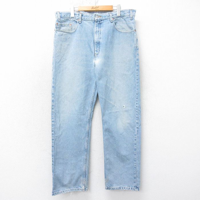 W38★古着 ジーンズ Levis リーバイス 505 メンズ 00年代 00s コットン 紺 デニム 26jan28