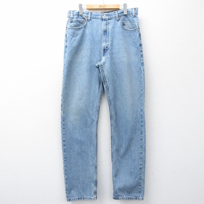 W36★古着 ジーンズ Levis リーバイス 505 メンズ 00年代 00s コットン 紺 デニム 26feb05