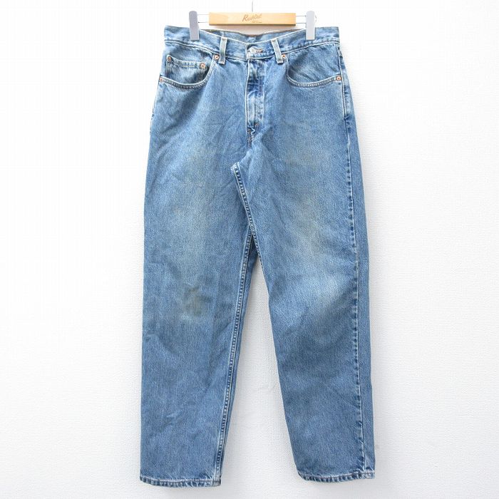 W34★古着 ジーンズ Levis リーバイス 550 メンズ 00年代 00s コットン 紺 デニム【spe】 26mar05