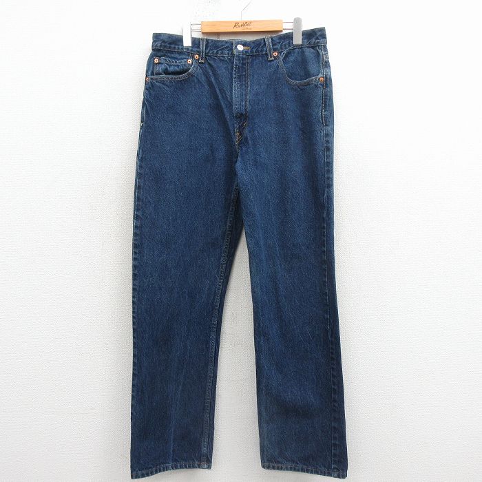 W36★古着 ジーンズ Levis リーバイス 505 メンズ コットン 濃紺 デニム 26apr07