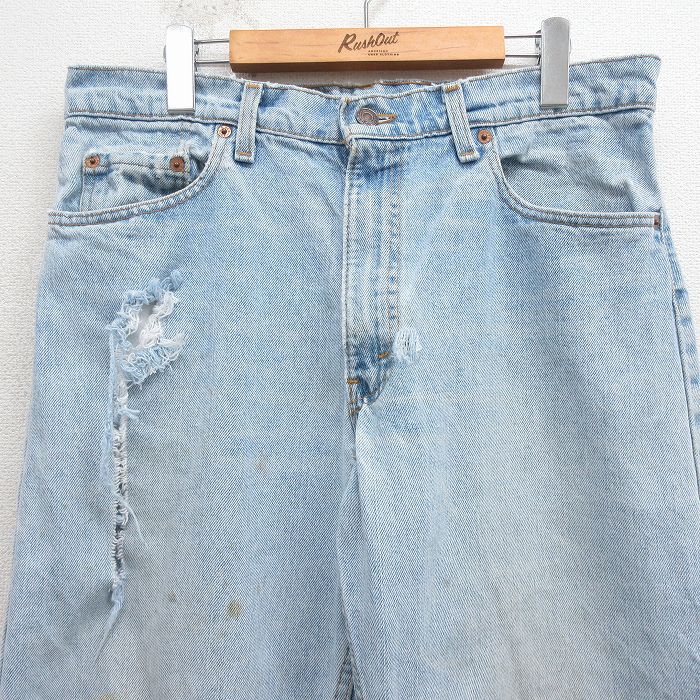 リーバイス550 Levis W34 デニム 青 USA製 90s 17524 販売 中