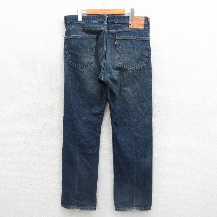 古着通販 W35☆古着 リーバイス Levis 505 メンズ ヒゲ コットン