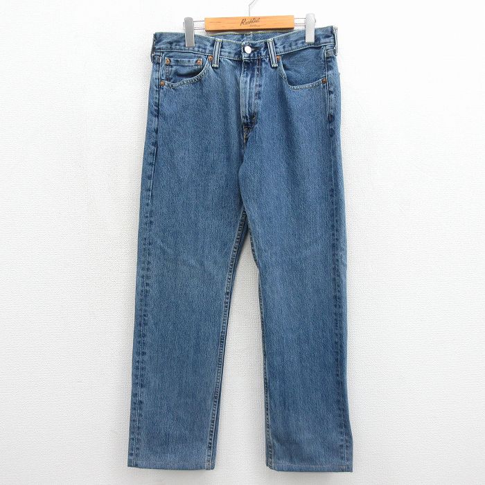 リーバイス505 ジーンズ ネイビー 実寸W33 | 古着