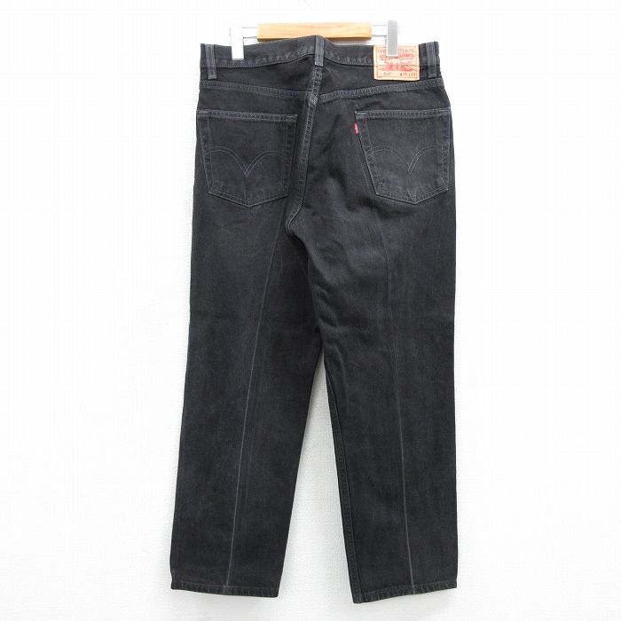 メンズ リーバイス550 Levis W33 ブラックデニム 古着 ボトム 20352