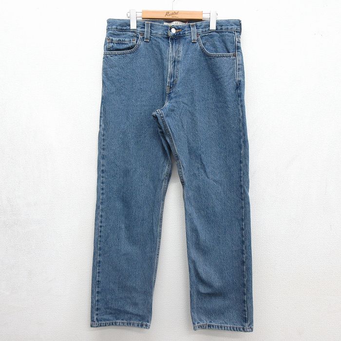 リーバイス505 ジーンズ ネイビー 実寸W35 | 古着