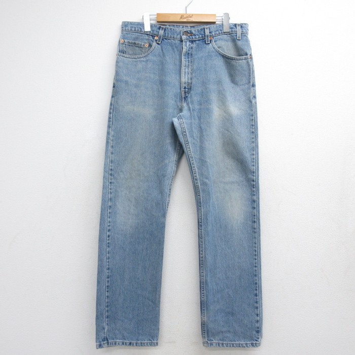 リーバイス505 90s ジーンズ ヒゲ ネイビー 実寸W34 | 古着