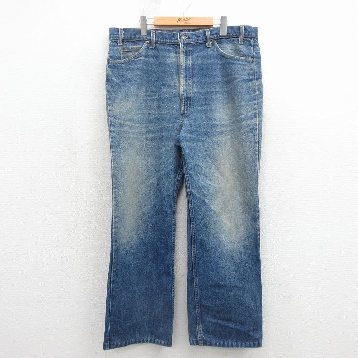 リーバイス517 80s ジーンズ ヒゲ ネイビー W41 | 古着