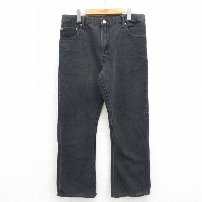 リーバイス517 ジーンズ ブーツカット ブラック 実寸W34 | 古着