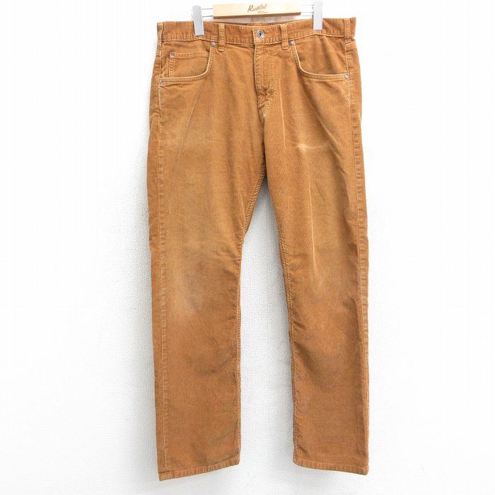 W37★古着 パタゴニア patagonia コーデュロイ パンツ メンズ コットン 茶系 ブラウン 25feb15 中古 ボトムス ロング