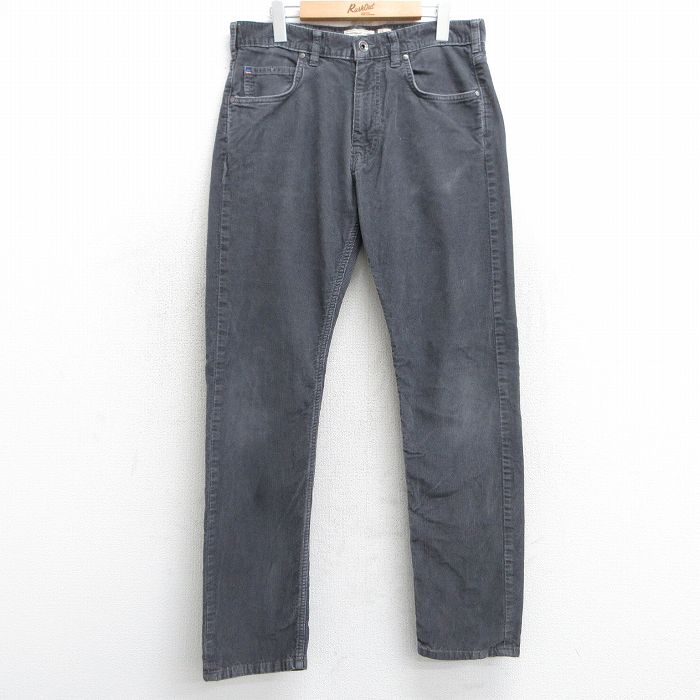 W34★古着 パタゴニア patagonia コーデュロイ パンツ メンズ コットン 濃グレー 25feb15 中古 ボトムス ロング