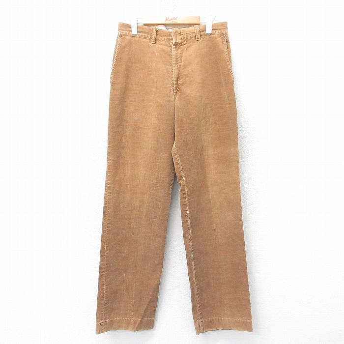 W31★古着 DEE CEE コーデュロイ パンツ メンズ 80年代 80s USA製 茶 ブラウン 25feb18 中古 ボトムス ロング