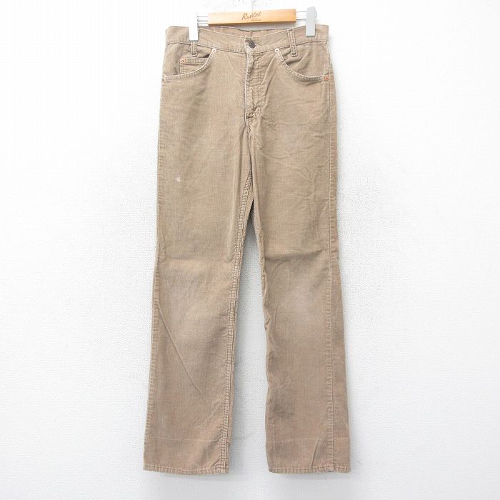 W29★古着 リーバイス Levis 716 コーデュロイ パンツ メンズ 80年代 80s タロン 茶 ブラウン 25feb18 中古 ボトムス ロング