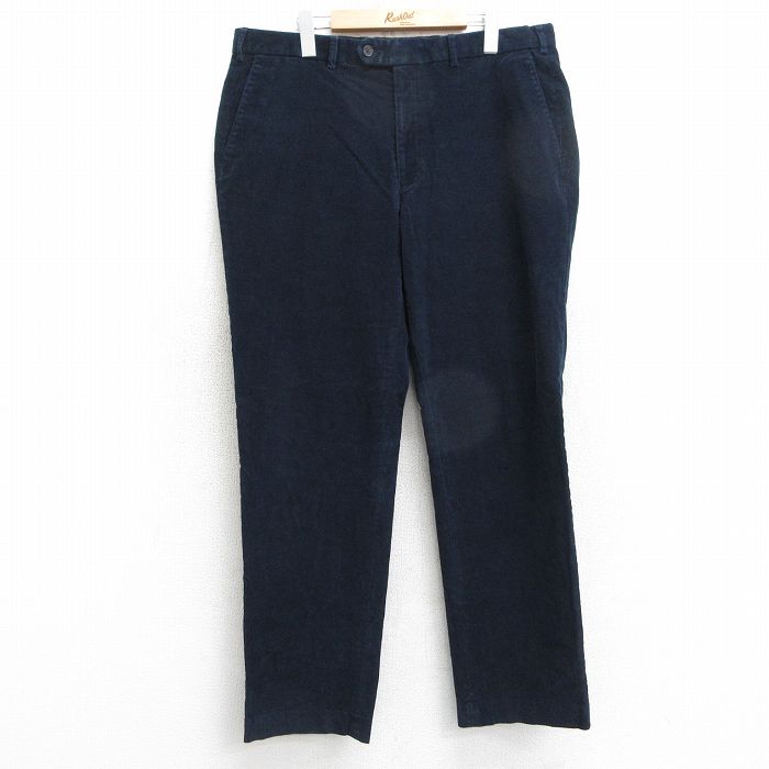W38★古着 ラルフローレン Ralph Lauren ブランド コーデュロイ パンツ メンズ 紺 ネイビー 25mar25 中古 ボトムス ロング