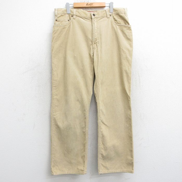 【50%OFF】W36★古着 オールドネイビー OLD NAVY コーデュロイ パンツ メンズ 00年代 00s コットン ベージュ カーキ 25mar25 中古 ボトムス ロング