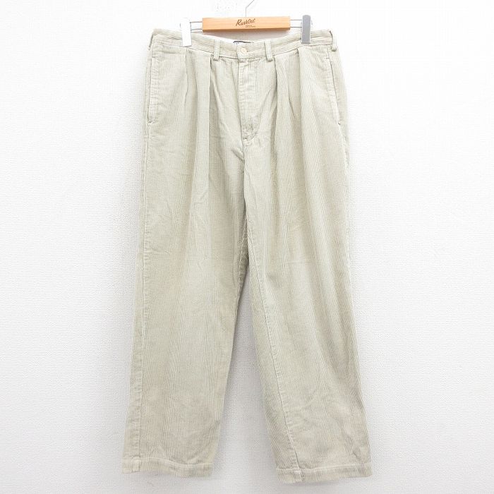 W34★古着 ラルフローレン Ralph Lauren ブランド コーデュロイ パンツ メンズ 90年代 90s ANDREW 太畝 コットン 25aug29 中古 ボトムス ロング