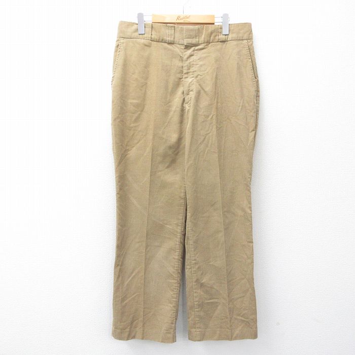 W36★古着 ビッグマック BIG MAC コーデュロイ パンツ メンズ 90年代 90s USA製 茶 ブラウン 【spe】 25sep18 中古 ボトムス ロング
