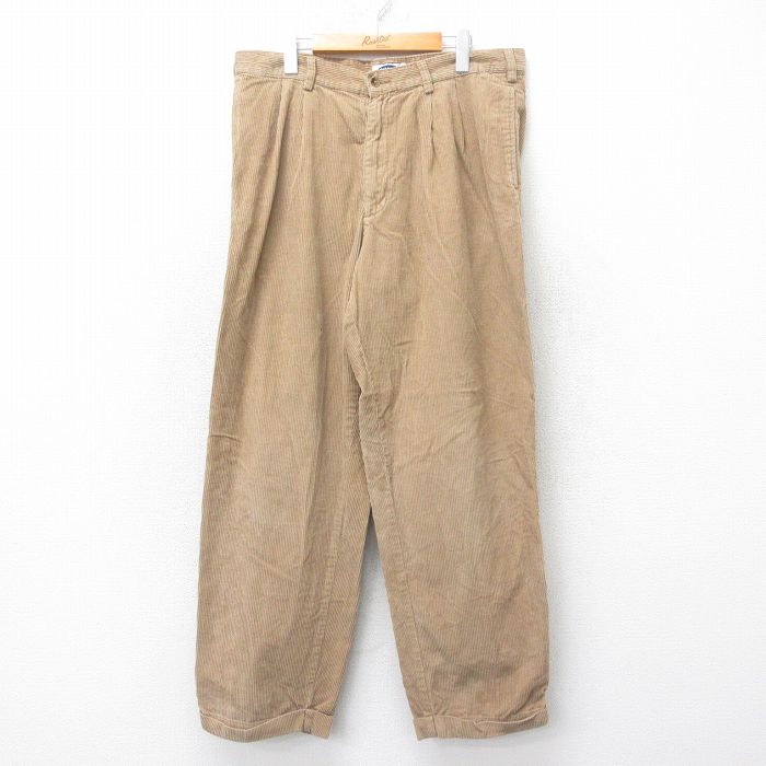 W36★古着 オールドネイビー OLD NAVY コーデュロイ パンツ メンズ 00年代 00s 太畝 コットン 茶系 ブラウン 25oct03 中古 ボトムス ロング