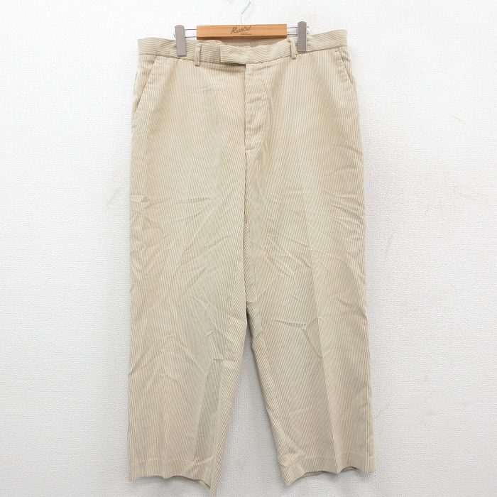 W36★古着 ペリーエリス コーデュロイ パンツ メンズ ベージュ カーキ 25oct11 中古 ボトムス ロング