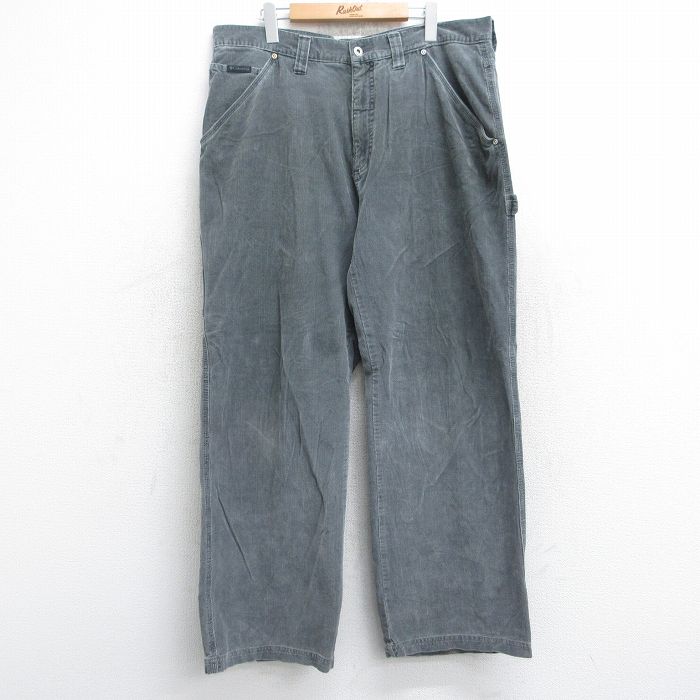 W38★古着 コロンビア COLUMBIA ペインター コーデュロイ パンツ メンズ 00年代 00s コットン グレー 25oct25 中古 ボトムス ロング
