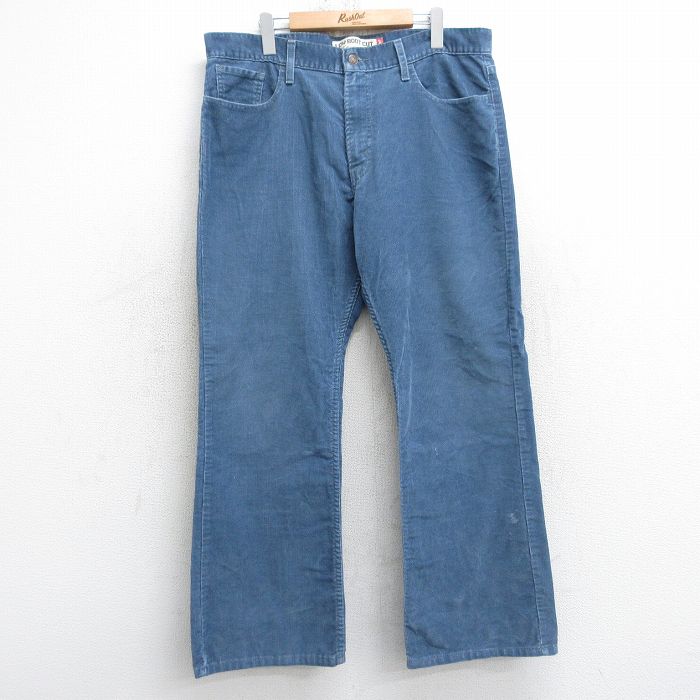 W36★古着 リーバイス Levis 527 コーデュロイ パンツ メンズ ブーツカット フレア 薄紺【spe】 25nov20
