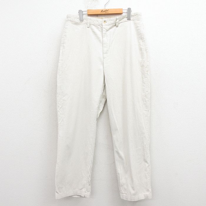 W35★古着 FIELDMASTER コーデュロイ パンツ メンズ コットン 白 25nov22