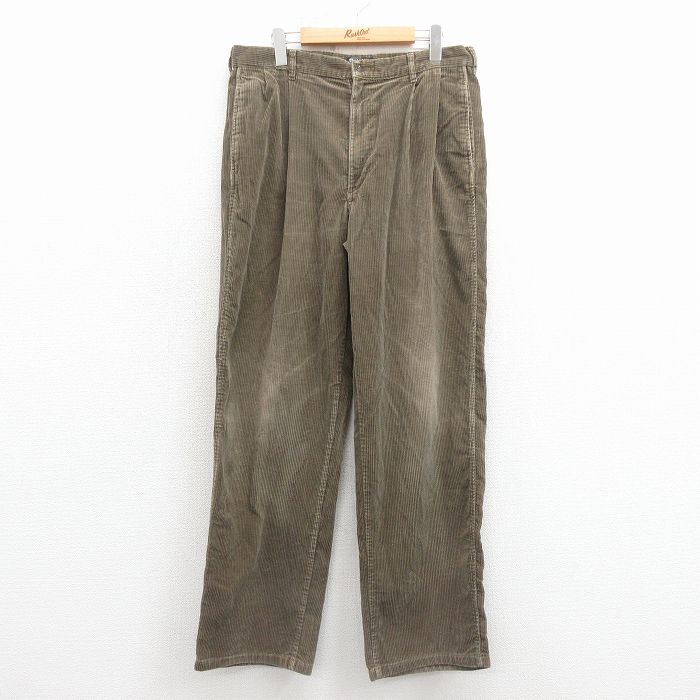 ラルフローレン 90s コーデュロイパンツ 太畝 ベージュ W34 | 古着