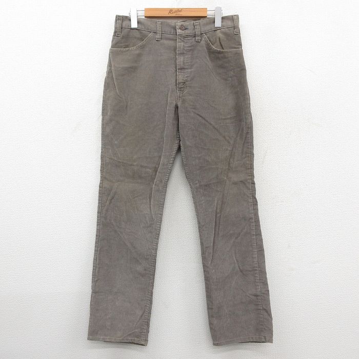 W31★古着 ギャップ GAP コーデュロイ パンツ メンズ 90年代 90s グレー系 25dec20