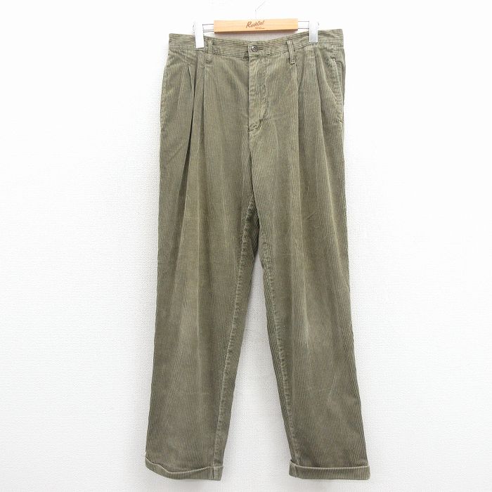 ギャップ 90s コーデュロイパンツ 太畝 グリーン W33 | 古着