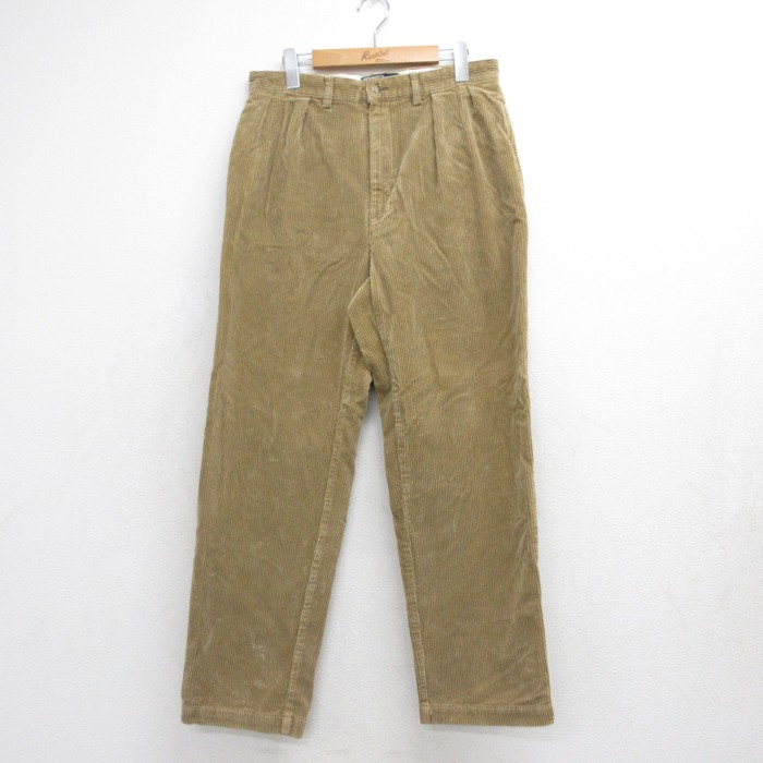 ラルフローレン 90s コーデュロイパンツ ANDREW 太畝 ブラウン 実寸W31 | 古着