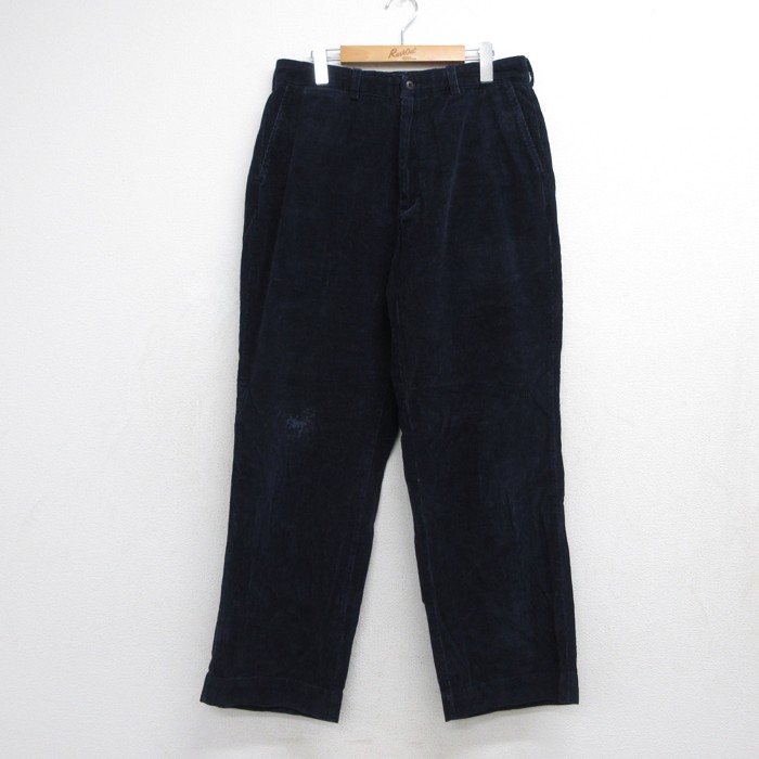 ラルフローレン 90s コーデュロイパンツ 太畝 ネイビー 実寸W31 | 古着