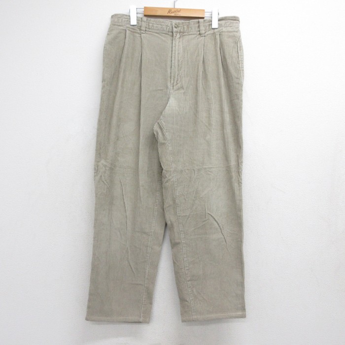 CLUB ROOM コーデュロイ パンツ メンズ 00s 太畝 コットン ベージュ 実寸W34 | 古着