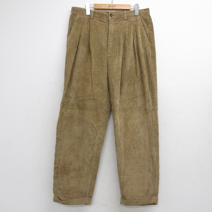 ギャップ 90年代 コーデュロイパンツ 太畝 ブラウン 実寸W34 | 古着