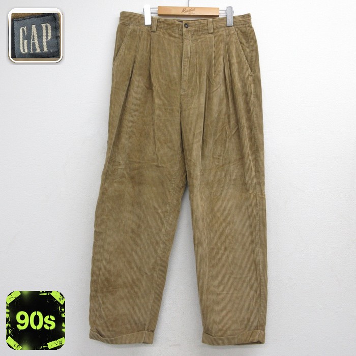 古着通販 W34☆古着 ギャップ GAP コーデュロイ パンツ メンズ 90年代
