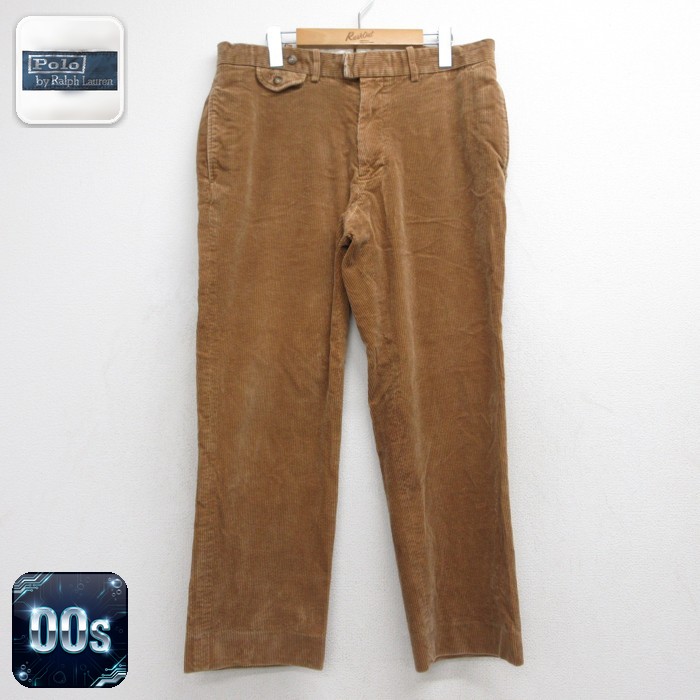 ラルフローレン 90s コーデュロイパンツ SUFFIELD ブラウン 実寸W36 | 古着