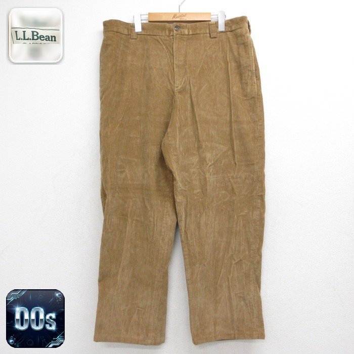 L.L.Bean 00s コーデュロイパンツ 太畝 ブラウン 実寸W37 | 古着