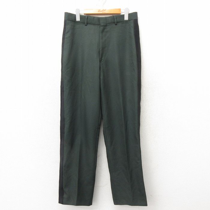 W32★古着 ミリタリー パンツ メンズ 90年代 90s パトリオット USA製 タロン 濃緑 グリーン 25feb12 中古 ボトムス ロング