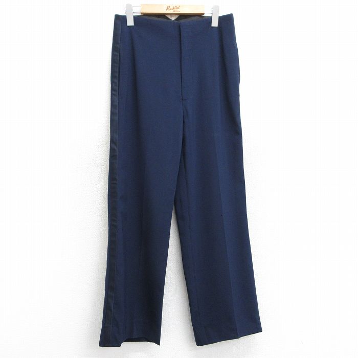 W31★古着 ミリタリー パンツ メンズ PATRIOT USAF USA製 紺 ネイビー 25mar05 中古 ボトムス ロング