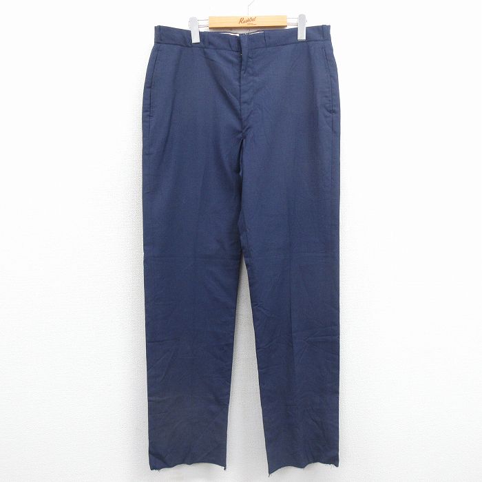 W36★古着 ビンテージ ミリタリー パンツ メンズ 70年代 70s USA製 紺 25dec15