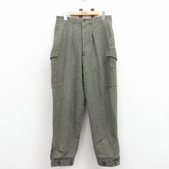 【20%OFF】スウェーデン軍 50s カーゴパンツ グリーン W30 | 古着