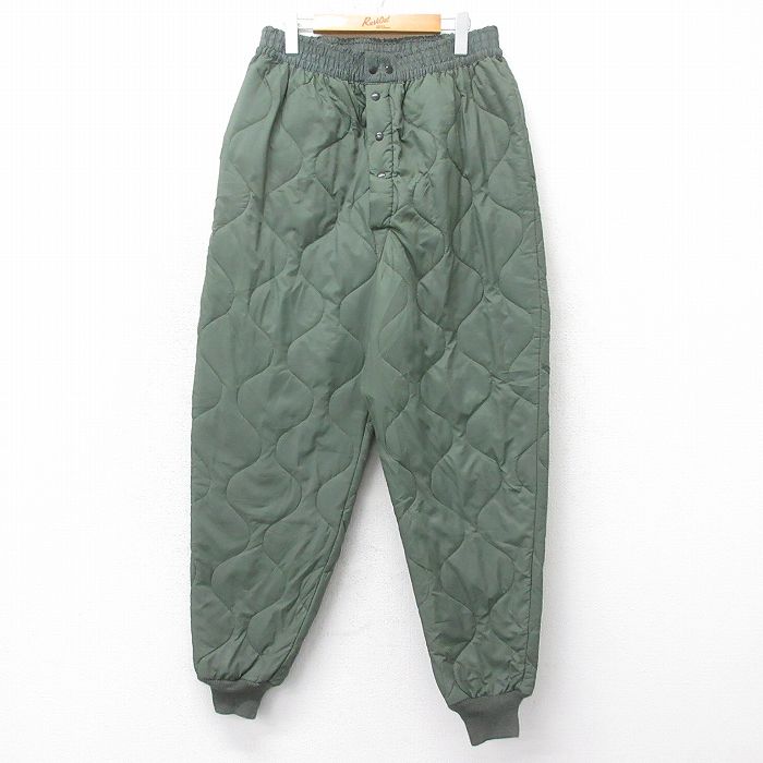 ミリタリー 90s キルティングライナーパンツ CWU-9P グリーン W36 | 古着